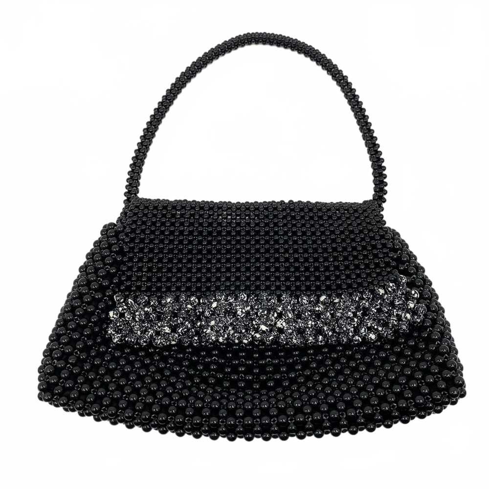 Black Beaded Small Handbag Mini Bag